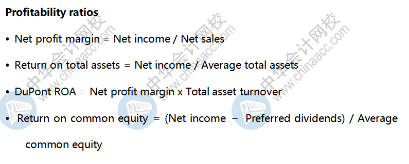 AICPA知識點：Profitability ratios