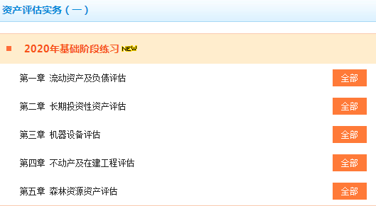 2020年《資產(chǎn)評估實務(wù)一》基礎(chǔ)階段習(xí)題已更新至第五章