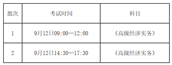 福建高級經(jīng)濟(jì)師考試時(shí)間