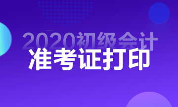 武漢2020年初級會計職稱準考證打印相關問題