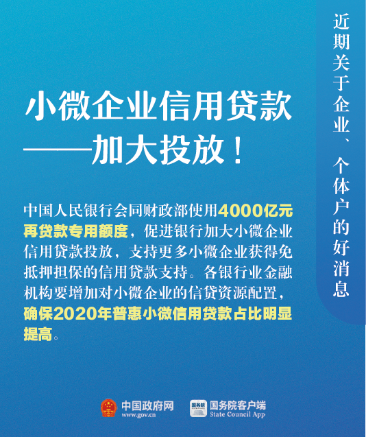 關于企業(yè)、個體戶，近期9個好消息！