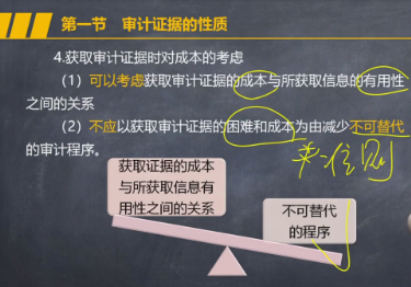 不要錯(cuò)過(guò)！注會(huì)《審計(jì)》張楠老師：獲取審計(jì)證據(jù)時(shí)對(duì)成本的考慮微課