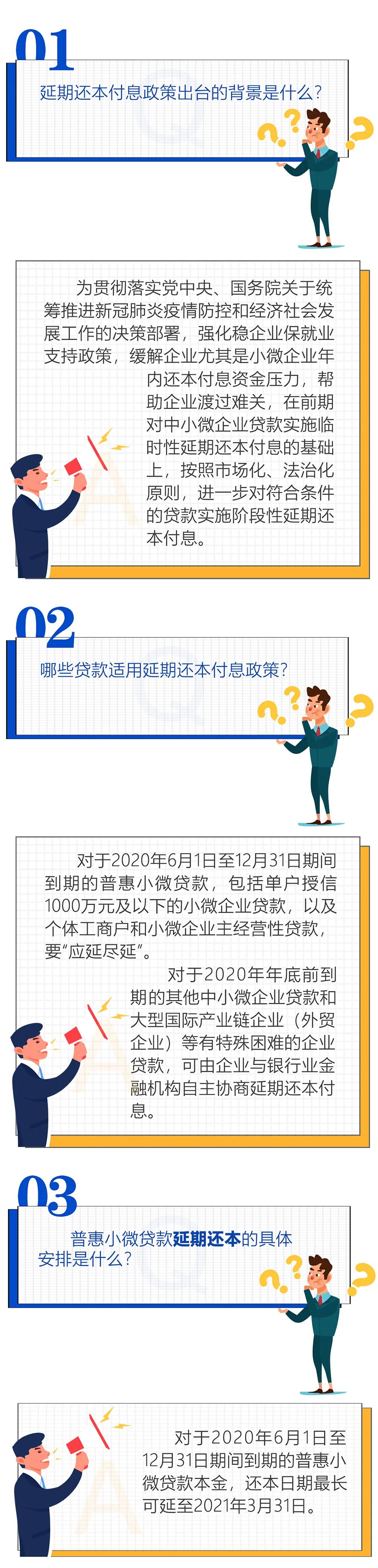 關(guān)于貸款階段性延期還本付息政策，您想問的這兒都有！