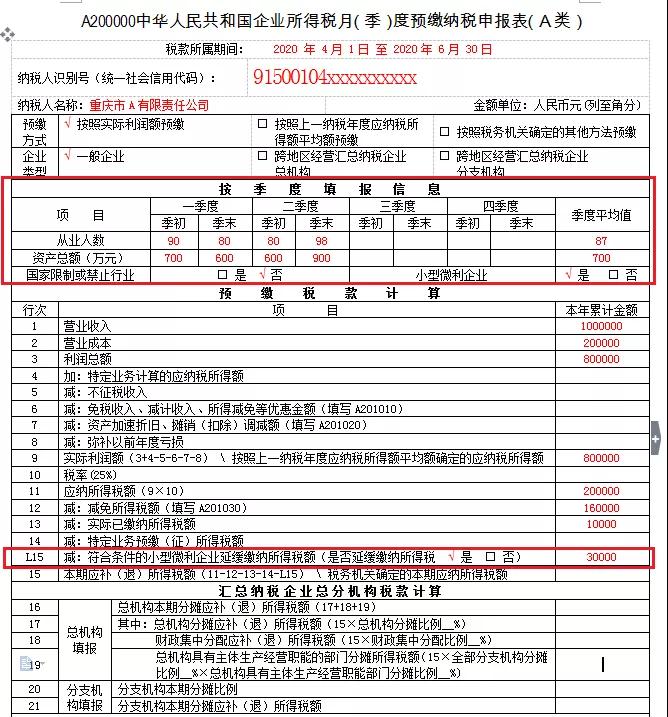 小微企業(yè)請注意！企業(yè)所得稅季度申報(bào)表有變化！