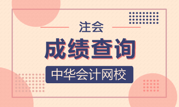 陜西2020注冊會計師成績查詢相關(guān)信息 你了解嗎？