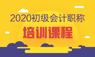 海南2020年初級會計考試輔導(dǎo)班報什么