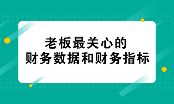 老板最關(guān)心的財(cái)務(wù)數(shù)據(jù)和財(cái)務(wù)指標(biāo) 會(huì)計(jì)必知！