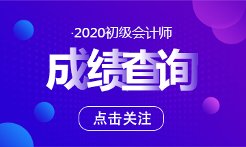 甘肅2020年初級會計考試成績何時公布？