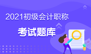 2021年甘肅省初級會計考試練習(xí)題題庫