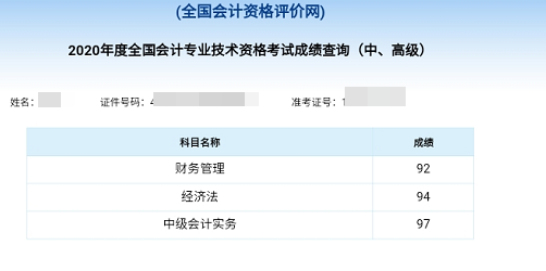 2020中級會計尊享無憂班高分學(xué)員頻頻頻頻出~