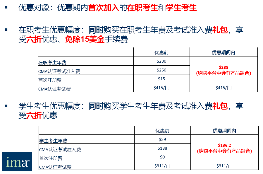 CMA考試費(fèi)用優(yōu)惠，CMA考下來要多少錢？