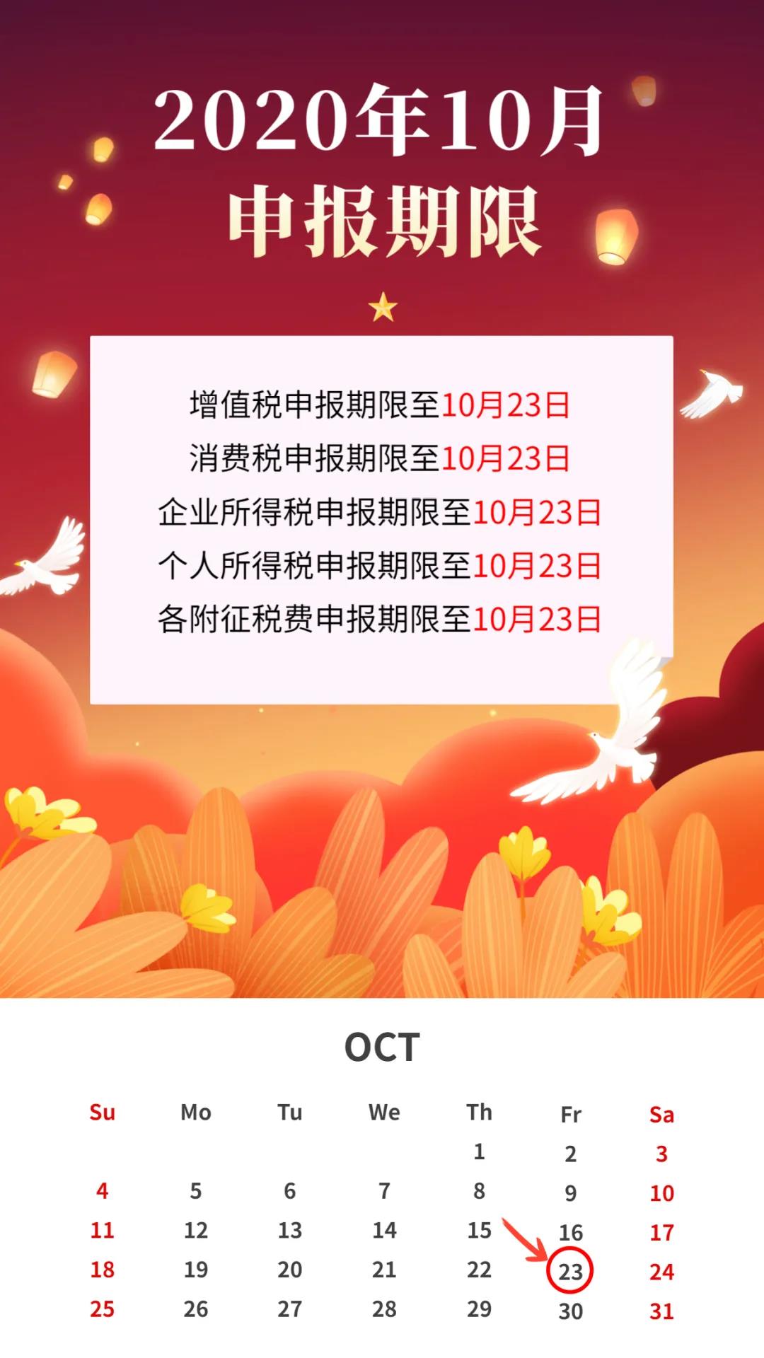 10月征期倒計(jì)時(shí) 請及時(shí)抄報(bào)?。ǜ匠瓐?bào)方法）