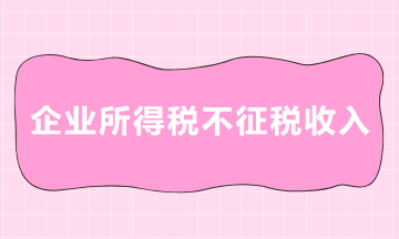 企業(yè)所得稅中的不征稅收入有哪些？一起來了解下