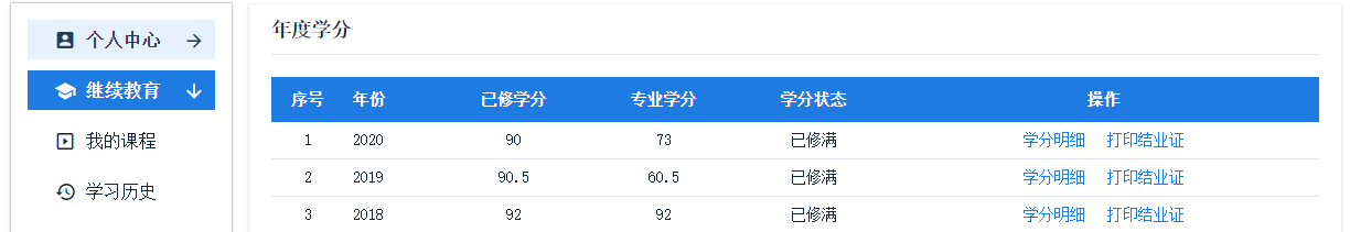 新疆會(huì)計(jì)繼續(xù)教育記錄查詢