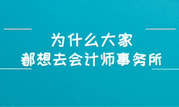 為什么大家都想進入四大會計師事務所？