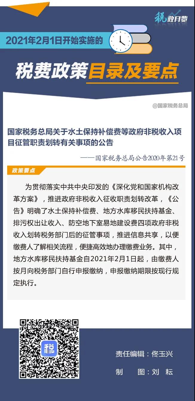 擴(kuò)散周知！2021年2月1日開始實(shí)施的稅費(fèi)政策