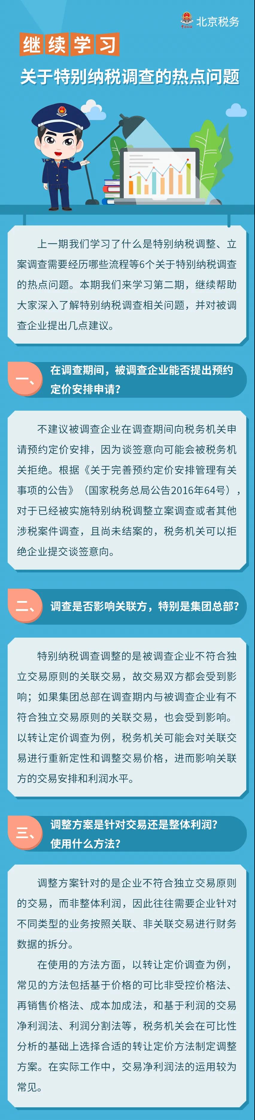 圖解 ▍繼續(xù)學習！關于特別納稅調查的熱點問題