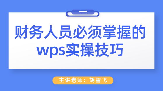 財務人員必須掌握的wps實操技巧 助你工作效率成倍提高！