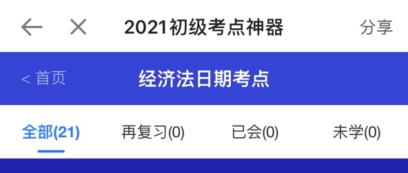 考前最后一波！2021初級(jí)考點(diǎn)神器新增經(jīng)濟(jì)法時(shí)間類(lèi)考點(diǎn)