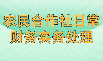 農(nóng)民專業(yè)合作社日常財(cái)務(wù)實(shí)務(wù)有哪些處理？