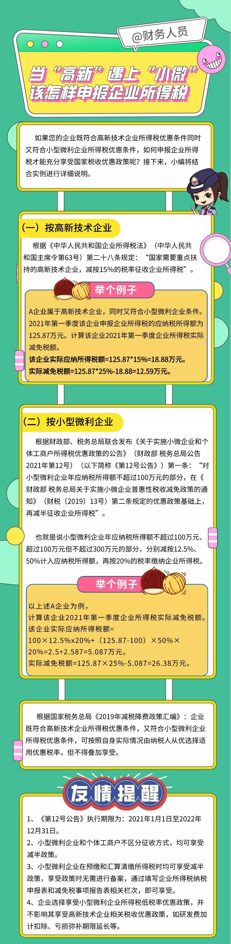 當(dāng)“高新”遇上“小微”該怎樣申報(bào)企業(yè)所得稅？