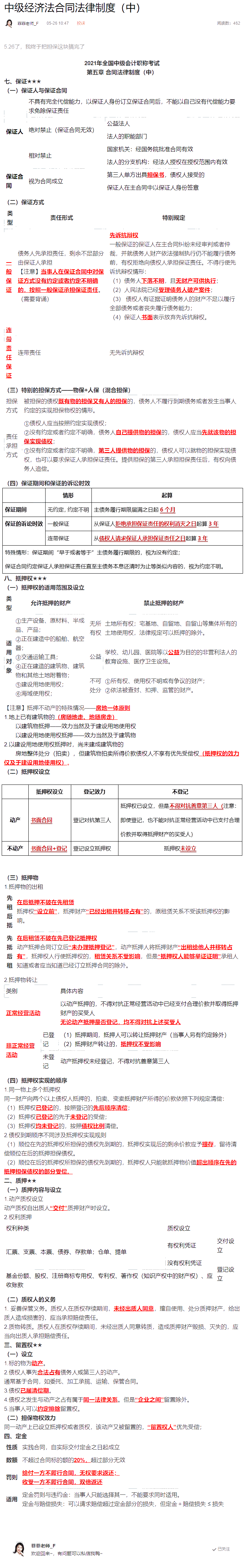 不想整理筆記？王菲菲替你梳理中級會計經(jīng)濟法合同法律制度（中）