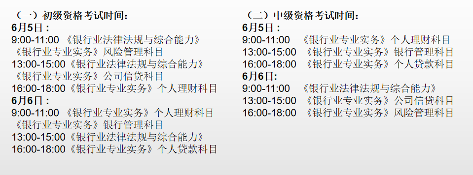 2021年6月銀行從業(yè)資格考試注意事項！必看！