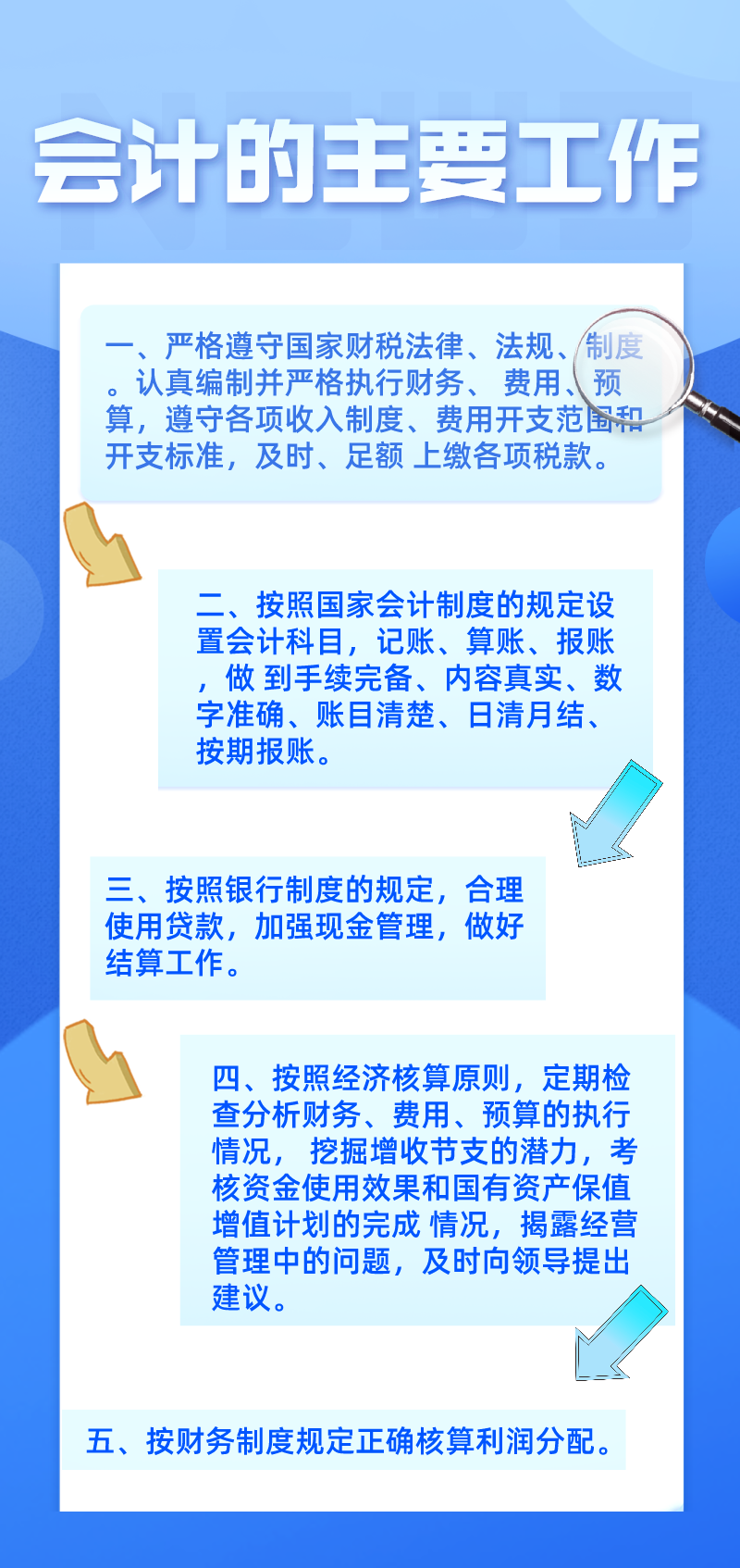 會計主要的工作都有哪些呢？你都知道嗎？