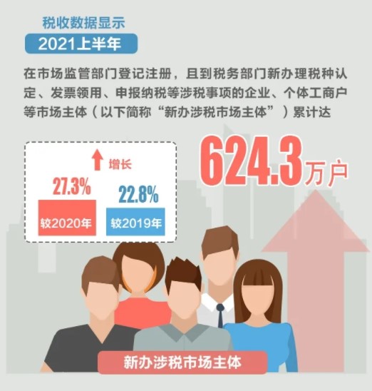 2021上半年新辦涉稅市場主體有哪些亮點(diǎn)？為你揭秘