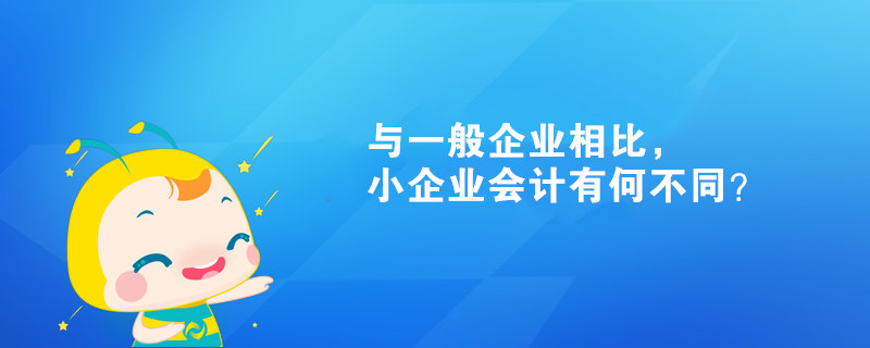 與一般企業(yè)相比，小企業(yè)會計有何不同？