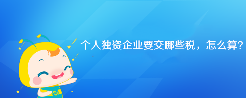 個(gè)人獨(dú)資企業(yè)要交哪些稅，怎么算？