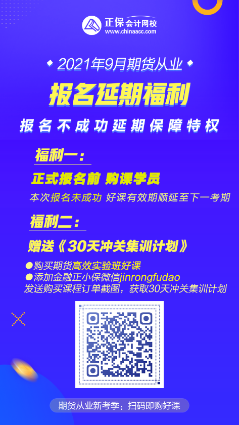 9月期貨考試報(bào)名延期 2大福利特權(quán) 不可錯(cuò)過！