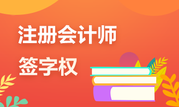 一文帶你了解注冊(cè)會(huì)計(jì)師的審計(jì)“簽字權(quán)”！