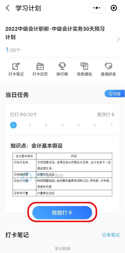 2022中級會計職稱30天預習打卡已開啟 今天你學習了嗎？