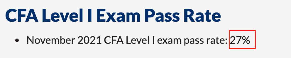 CFA一級(jí)11月成績(jī)公布！全球通過(guò)率27%