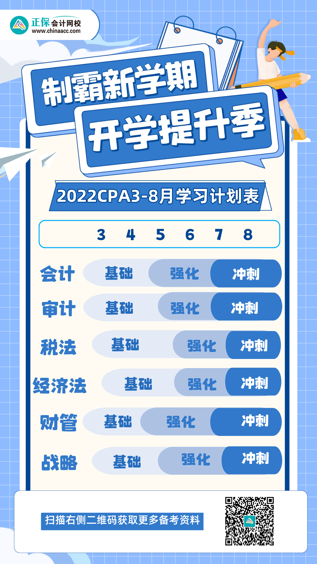 @2022CPA考生 3-8月學(xué)習(xí)計(jì)劃已到位 快來(lái)查收