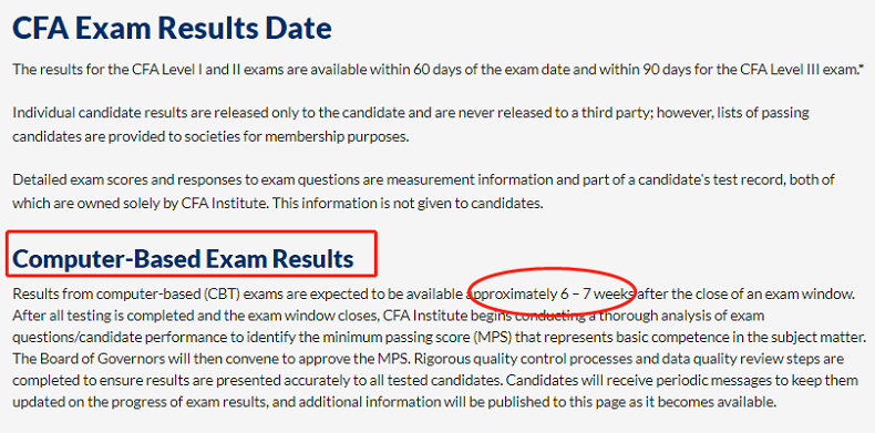 2022年2月CFA機(jī)考成績(jī)公布時(shí)間！速看！