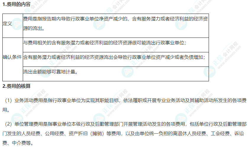 2022年《高級會(huì)計(jì)實(shí)務(wù)》高頻考點(diǎn)：行政事業(yè)單位費(fèi)用