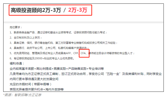 急需CFA人才！中信證券人均年薪83萬！