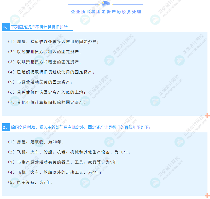 《經濟法基礎》30天重要知識點打卡!第16天：企業(yè)所得稅固定資產的稅務處理