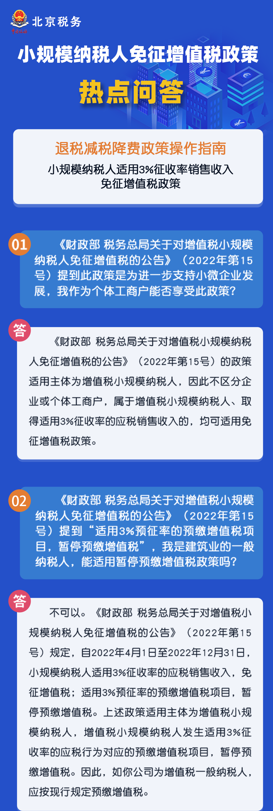 秒懂！小規(guī)模納稅人免征增值稅政策熱點(diǎn)匯總！