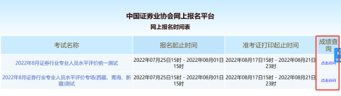 提醒??！8月證券統(tǒng)考成績(jī)查詢(xún)開(kāi)通啦！