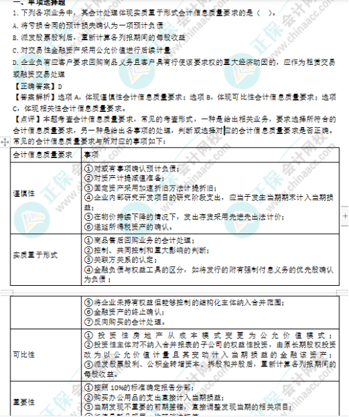 2022年注會(huì)《會(huì)計(jì)》第一批考試試題及參考答案單選題(回憶版上)