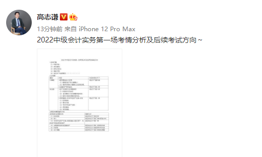 速速來看！高志謙老師盤點第一場考情和后續(xù)中級考試方向！