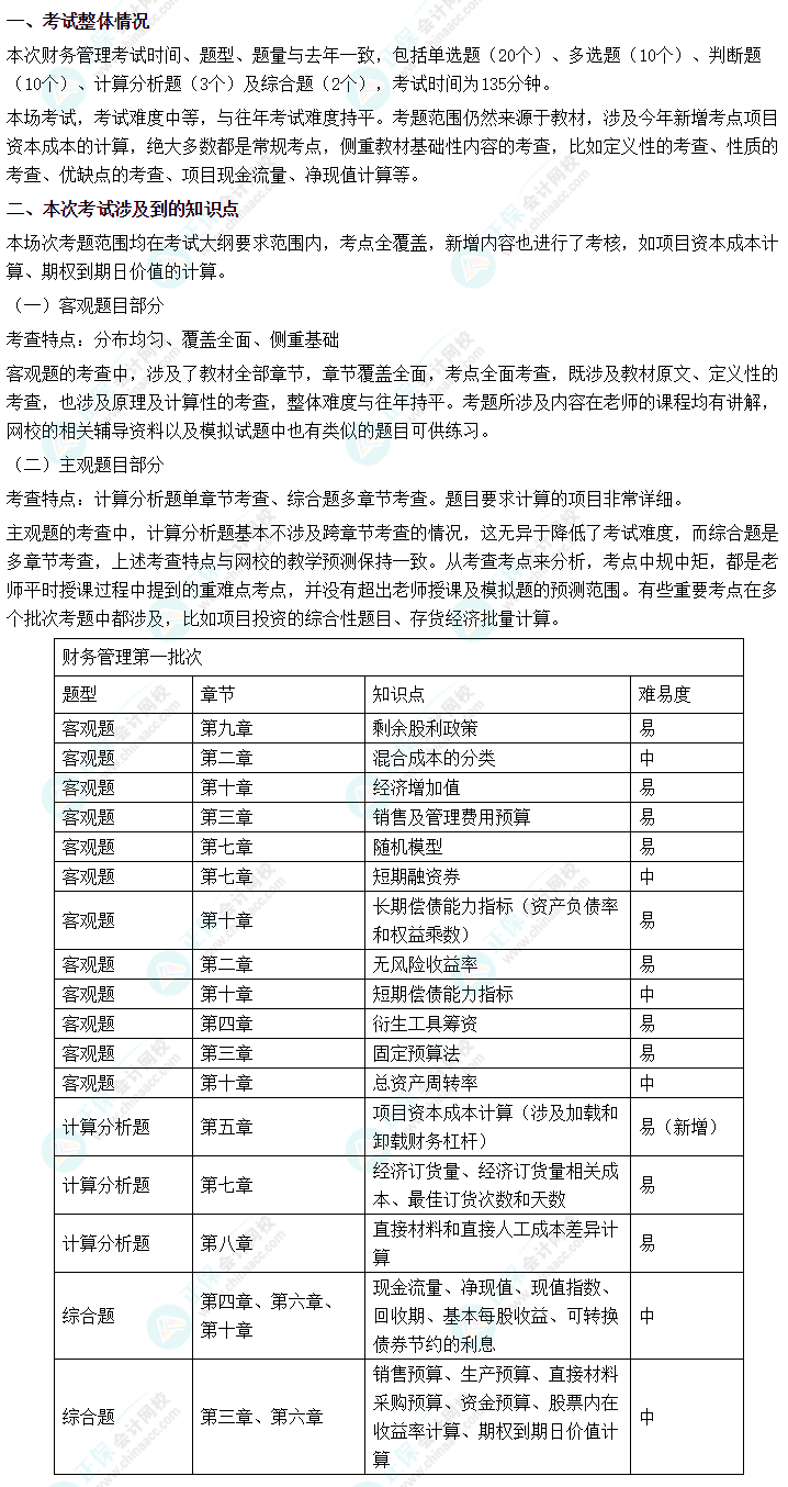 2022年中級會(huì)計(jì)《財(cái)務(wù)管理》第三批考試涉及考點(diǎn)來啦！