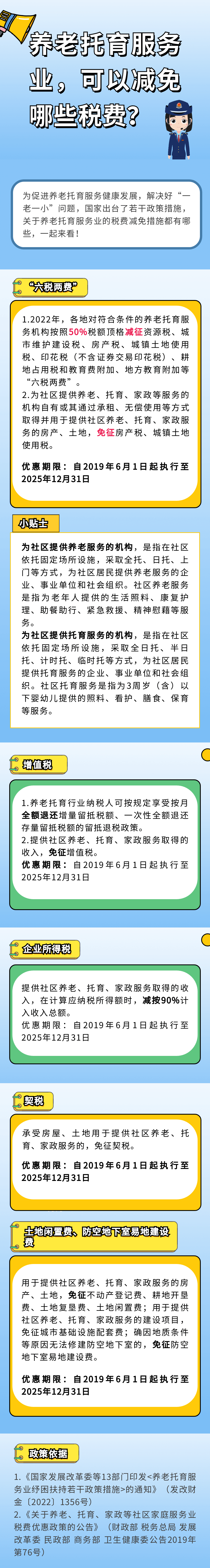 養(yǎng)老托育服務(wù)業(yè)，可以減免哪些稅費(fèi)