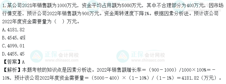 超值精品班2022中級會計財務(wù)管理考試情況分析【第二批次】