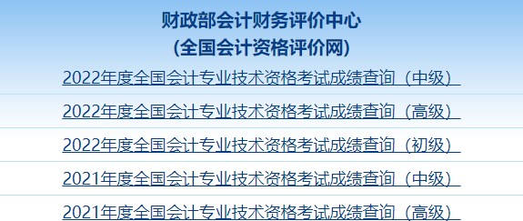 2022年中級會計職稱考試成績截圖如何獲??？