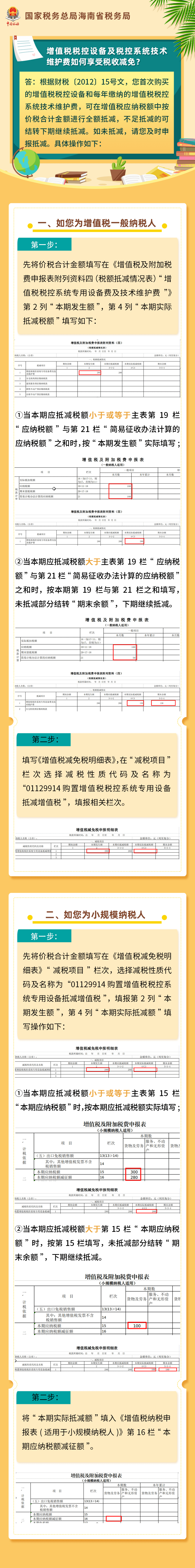 增值稅稅控設(shè)備及稅控系統(tǒng)技術(shù)維護費如何享受稅收減免