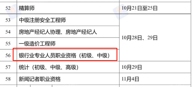 定啦！2023年金融考試時(shí)間表公布！銀行考試時(shí)間已出